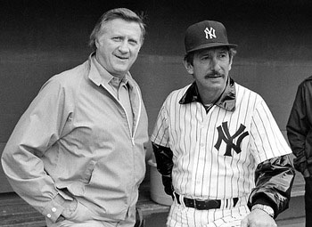 George Steinbrenner and Billy Martin 1985